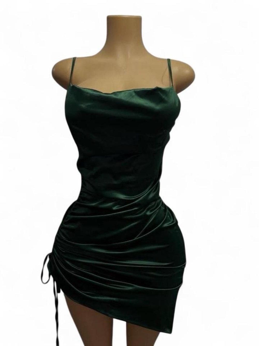Windsor Teal Satin Mini Dress